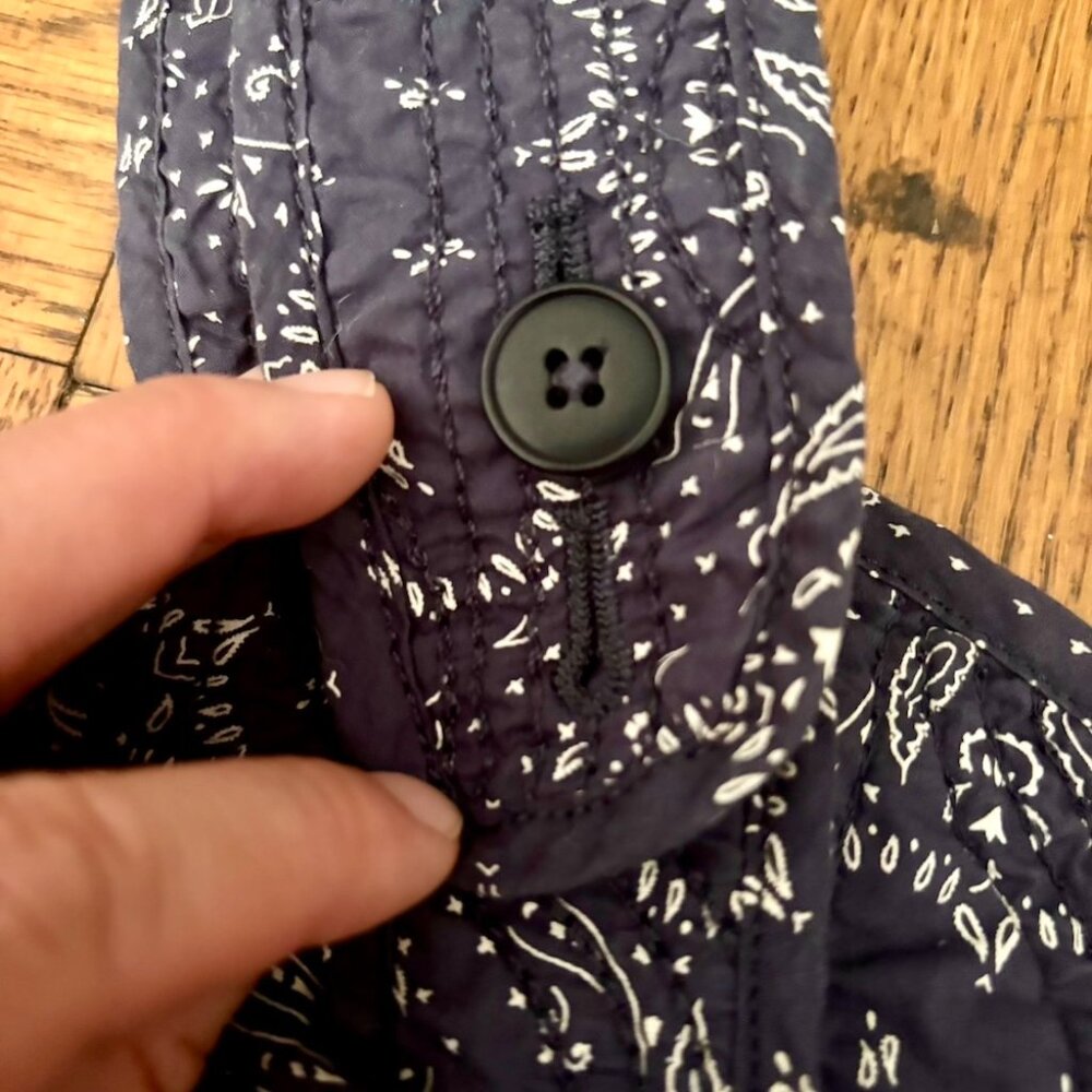 Madewell Women's Navy Crop Top - Picture 4 of 8